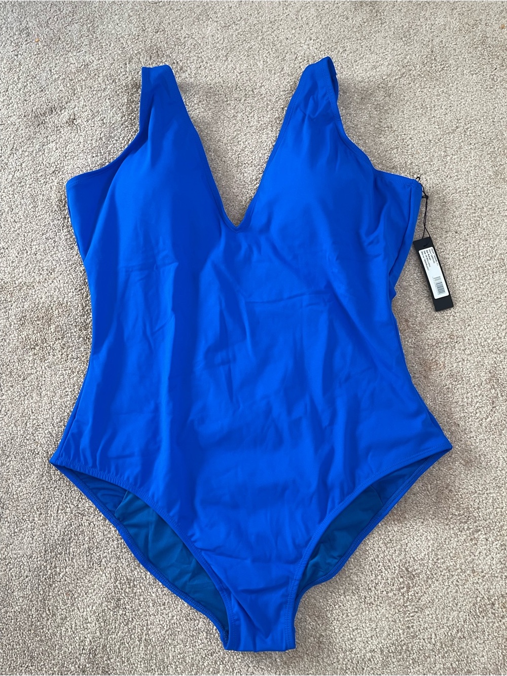 TA3 Plungey One Piece Swimsuit Sapphire Blue 3X Regular/Long NWT